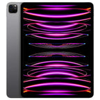 iPad Pro M2 6th Gen 12.9-inch Space Grey front display view with vibrant screen