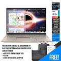 Asus Zenbook 14X OLED Space Edition UX5401ZAS-KN016WS Laptop (Zero-G Titanium) | 14", 2.8K (2880 x 1800) OLED | i7-12700H | 16GB RAM | Intel Iris Xᵉ Graphics |  1TB SSD | Windows 11 Home | MS Office H&S 2021 | Sleeve | Asus BP1504 Casual Backpack