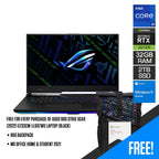 Asus ROG Strix Scar (2022) G733CW-LL007WS Laptop (Black) | 17" WQHD | i9-12950HX | 32GB RAM | 2TB M.2 SSD | RTX 3070 Ti | Windows 11 Home | MS Office Home & Student 2021 | ROG Backpack