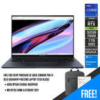 Asus Zenbook Pro 14 OLED UX6404VV-P4072WS Laptop (Tech Black) | 14.5" WQXGA (2880x1800) OLED | i9 13900H | 32GB RAM | RTX 4060 | 1TB SSD | Windows 11 Home | MS Office Home & Student 2021 | Asus BP1504 Casual Backpack