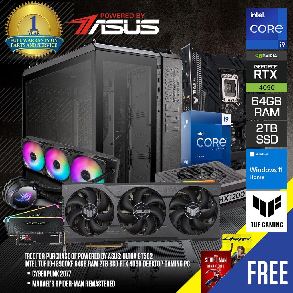 Ultra GT502 Gaming PC – i9-13900KF, RTX 4090, 64GB RAM, 2TB SSD