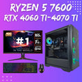 Gaming PC Bundle | Ryzen 5 7600| RTX 4060Ti/4070 Ti | 32GB DDR5 Shadow Flame