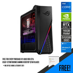 Asus ROG G15CF-1270KF007WS Gaming Desktop (Star Black) | i7-12700KF | 16 GB RAM DDR4 | 512 GB SSD | RTX3060Ti | Windows 11 Home | MS Office Home & Student 2021