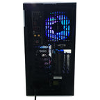 Intel Core i7 13700F processor label on Optima Y40 Gaming Desktop motherboard close-up