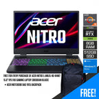 Acer Nitro 5 AN515-46 Gaming Laptop + Backpack | Ryzen 5 6600H | RTX 3060 | 8GB DDR5 | 512GB SSD | 15.6" FHD 165Hz G-SYNC | Wi-Fi 6E