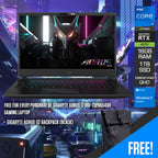 Gigabyte Aorus 17 BSF-73PH654SH Gaming Laptop (Black) | 17.3" QHD (2560x1440) 240Hz | i7 13700H | 16GB RAM | RTX 4070 | 1TB SSD | Windows 11 Home | Gigabyte Aorus G2 Backpack