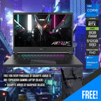 Gigabyte Aorus 15 BKF-73PH583SH Gaming Laptop (Black) | 15.6" FHD 1920 x 1080 360Hz | i7 13700H | RTX 4060 | 8GB DDR5 | 512GB SSD | Windows 11 Home | Gigabyte Aorus G2 Backpack (Black)