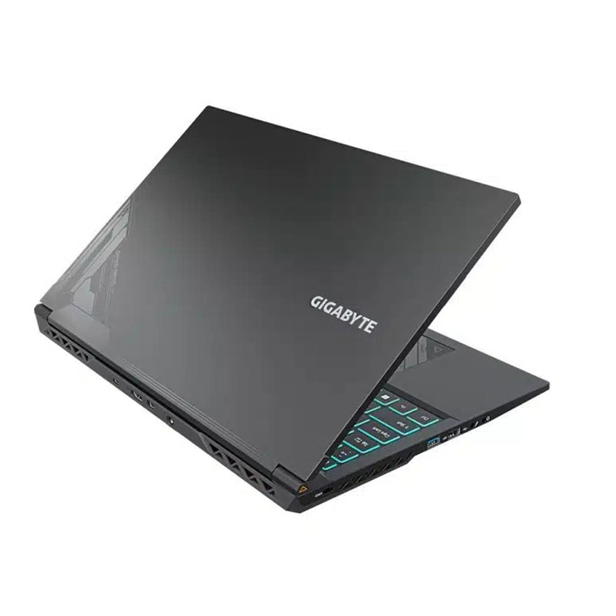Gigabyte G5 KF5 15.6-inch gaming laptop with Intel Core i7, GeForce RTX 4060, 144Hz FHD display, illuminated full-size keyboard, and included Gigabyte GBP57S gaming backpack