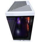 Optima Y40 Gaming Desktop rear ports including USB, Ethernet, and audio connections