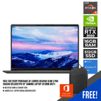 LENOVO IDEAPAD SLIM 5 PRO 16ACH6 82L50071PH LAPTOP (STORM GREY) | 16" FHD | RYZEN 5 5600H | 16GB DDR4 | 512GB SSD | RTX 3050 | WIN10 + LENOVO LAPTOP CASUAL BACKPACK B210 + LENOVO MONITOR D24-20