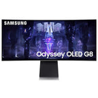 Samsung Odyssey OLED G8 LS34BG850SEXXP 34-INCH 0.1MS 175HZ Ultra WQHD Smart Curved Gaming Monitor (Silver)