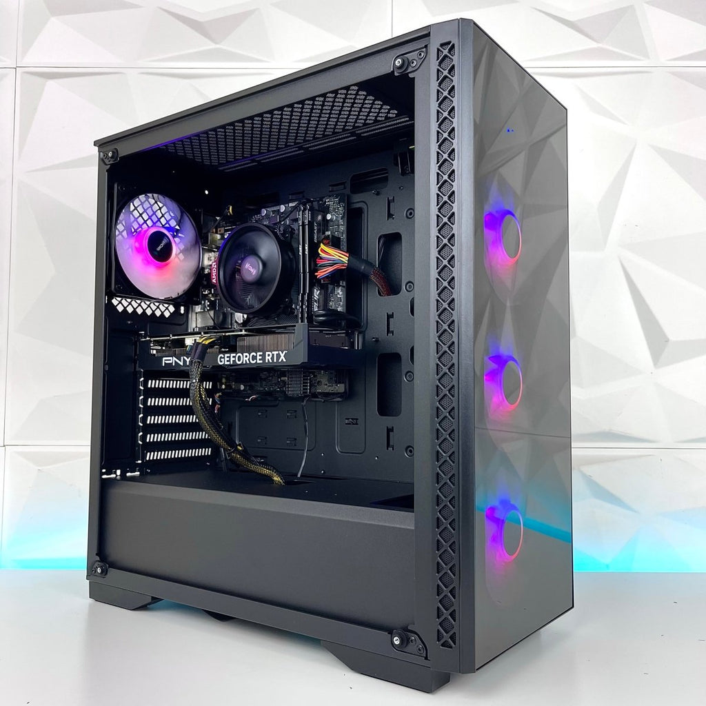 IGaming Ryzen 5 | RTX 4060 Ti / 4070 Super Prebuilt Gaming PC | Darkfire Vortex