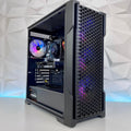 Ryvenit Gaming Desktop PC Ryzen 5 7600 front view with RGB-lit chassis