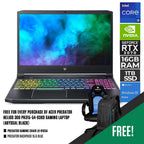 ACER PREDATOR HELIOS 300 PH315-54-93K9 GAMING LAPTOP (ABYSSAL BLACK) | 15.6” FHD | i9-11900H | 16GB DDR4 | 1TB SSD | RTX 3070 | WIN11 + PREDATOR GAMING CHAIR LK-8103A + PREDATOR BACKPACK 15.6 BLUE