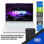 LENOVO LEGION 5 PRO 16ITH6H 82JD00AYPH GAMING LAPTOP (STINGRAY) | 16” WQXGA | i7-11800H | 16GB DDR4 | 1TB SSD | RTX 3070 | WIN11 + LENOVO LEGION ACTIVE GAMING BACKPACK (GX41C86982)