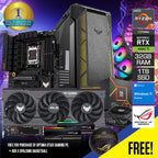 GT501 Prebuilt Gaming Desktop PC — Ryzen 7 7700, RTX 4060 Ti, 32GB RAM, Windows 11