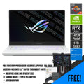 ASUS ROG Zephyrus G15 (2022) GA503RM-HQ115WS  Laptop (Moonlight White) | 15.6" WQHD  | Ryzen™ 7 6800HS | 16 GB DDR5 | 1 TB SSD | RTX™ 3060 | Windows 11 Home | MS Office H&S 2021 | Gaming Mouse | Backpack | Type-C PD Adapter
