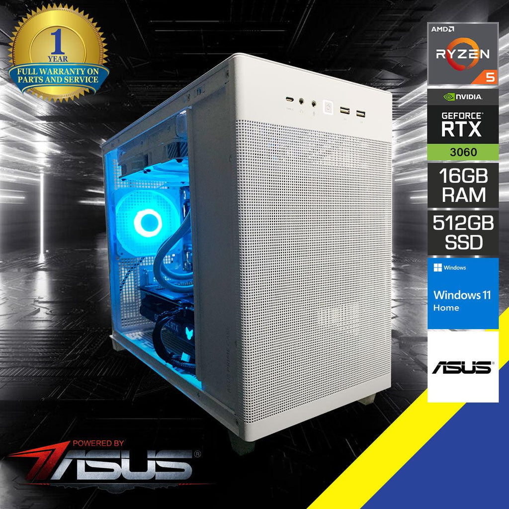 AP201 Compact Gaming Desktop – Ryzen 5, RTX 3060, 16GB RAM, 512GB SSD
