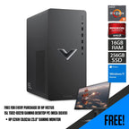 HP Victus 15L Gaming Desktop PC + 23.8" X24IH Monitor