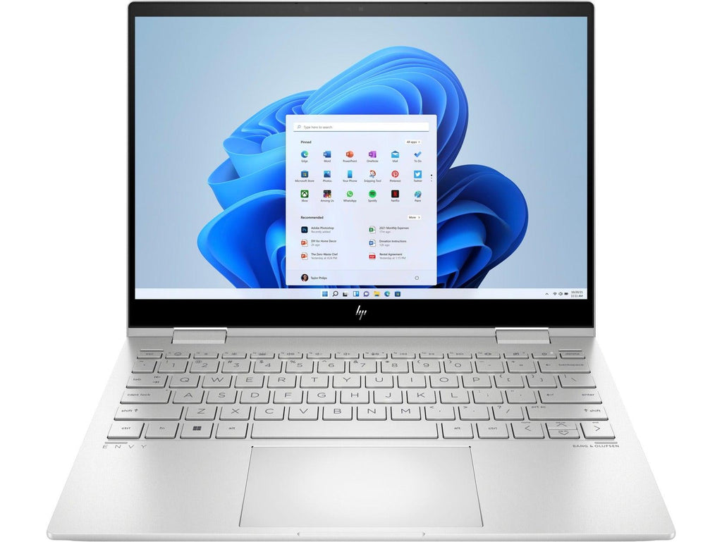 HP Envy X360 13-BF0045TU 13.3”  WUXGA 2-IN-1 Laptop (Natural Silver) + MS Office H&S 2021 + HP Prelude 15.6”  Topload Bag