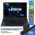Lenovo Legion 5i 15ITH6 Gaming Laptop (82JK0014PH, Phantom Blue) | 15.6" FHD IPS 165Hz | Intel Core i5-11400H | GeForce RTX 3050 Ti | 16GB DDR4 | 512GB NVMe SSD | Windows 11 Home + M300 RGB Mouse + Legion Active Backpack