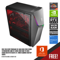 ASUS ROG STRIX G10DK-75700G001WS AMD R7-5700G 16GB RAM 1TB HDD + 256GB SSD NV RTX3070 27L TOWER GAMING DESKTOP (GRAY) + MS OFFICE HOME & STUDENT 2021