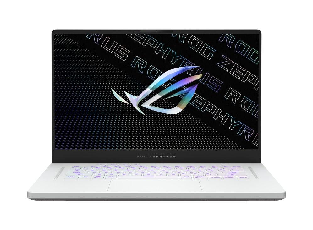 ASUS ROG Zephyrus G15 (2022) GA503RM-HQ115WS  Laptop (Moonlight White) | 15.6" WQHD  | Ryzen™ 7 6800HS | 16 GB DDR5 | 1 TB SSD | RTX™ 3060 | Windows 11 Home | MS Office H&S 2021 | Gaming Mouse | Backpack | Type-C PD Adapter