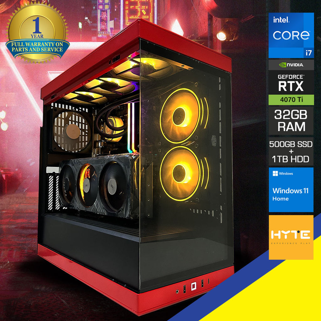 Optima Y40 V3 Prebuilt Gaming Desktop PC — Intel i7-13700F, RTX 4070 Ti, 32GB RAM, Windows 11