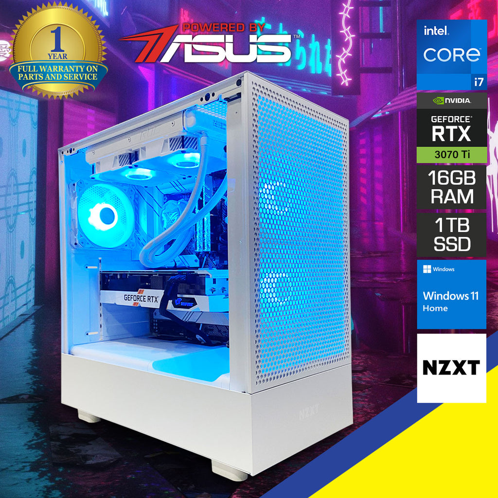 Optima H5 Flow Gaming PC, i7-12700F, 16GB RAM, 1TB SSD, RTX 3070 Ti