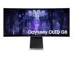 Samsung Odyssey OLED G8 LS34BG850SEXXP 34-INCH 0.1MS 175HZ Ultra WQHD Smart Curved Gaming Monitor (Silver)