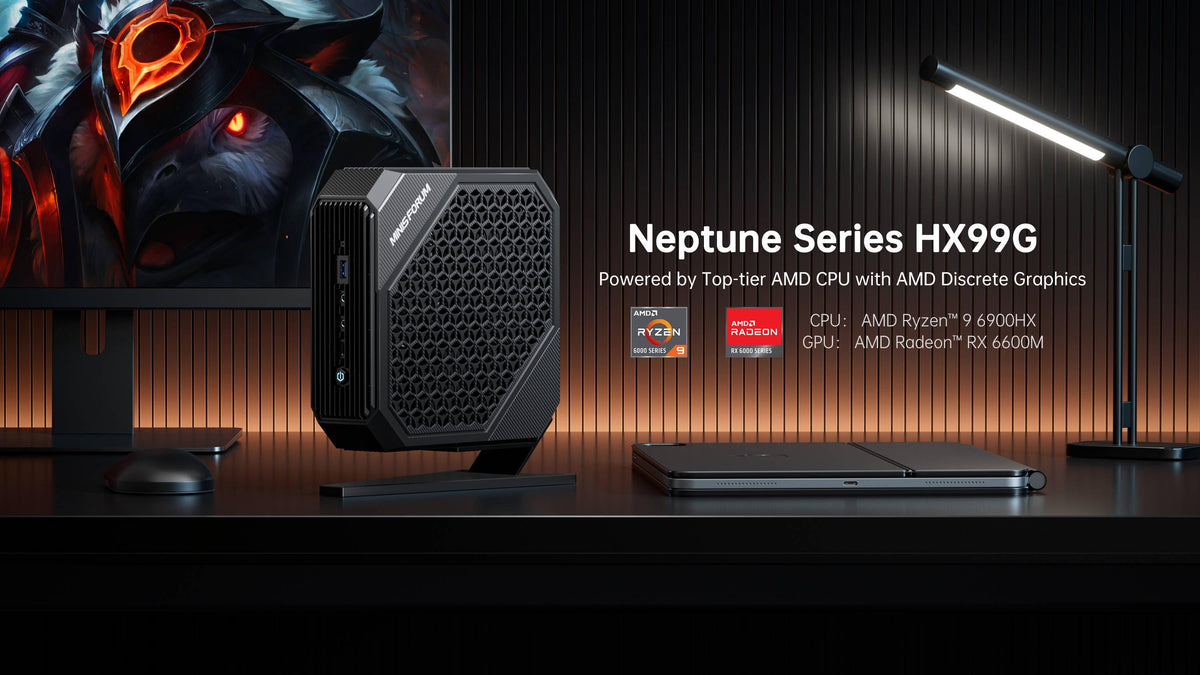 Neptune HX99G Mini Gaming PC Ryzen 9 6900HX 32GB 1TB RX 6600M