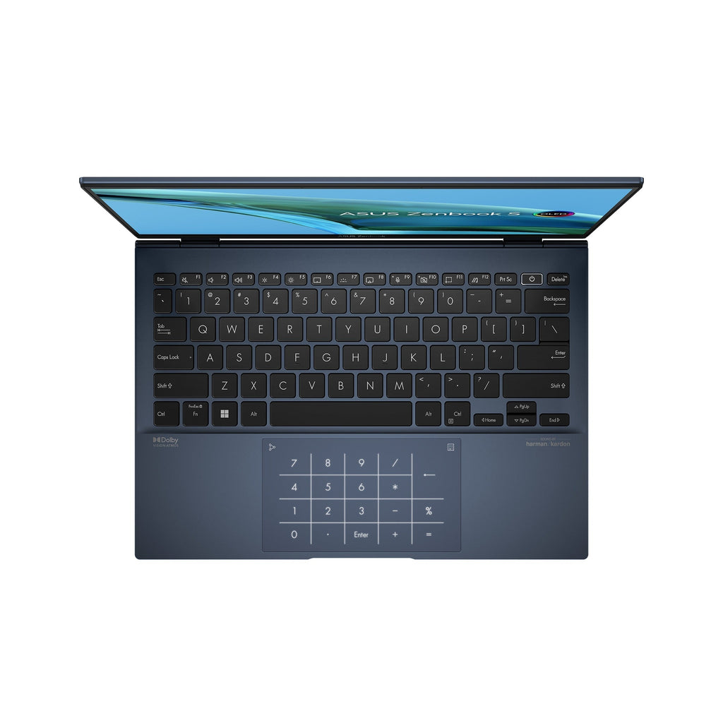 Asus Zenbook S 13 UM5302LA-LV097WS Laptop (Ponder Blue) | 13.3” OLED WQXGA+ | Ryzen 7 7840U | 16GB RAM | 512GB SSD | AMD Radeon Graphics | Windows 11 Home | MS Office Home & Student 2021 | Asus AP4600 Backpack