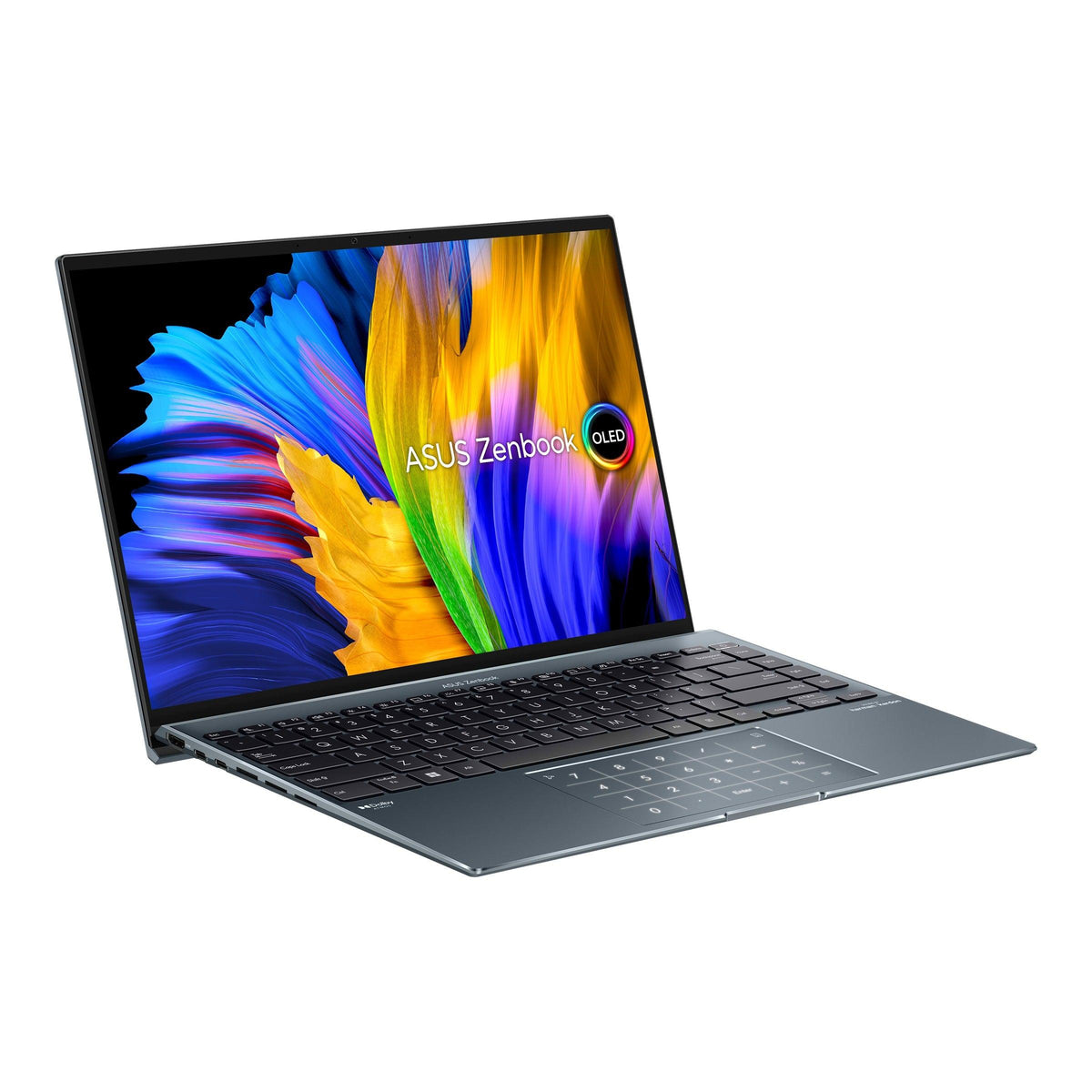 Asus Zenbook 14X OLED UX5401ZA-KN130WS Laptop (Pine Grey) | 14" 2.8K |  i5-12500H | 16GB RAM | 512GB SSD | Intel Iris Xᵉ Graphics | Windows 11 Home | MS Office Home & Student 2021 | Asus Sleeve