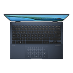 Asus Zenbook S 13 Flip Oled UP5302ZA-LX087WS Laptop (Ponder Blue) | 13.3" WQXGA | i7-1260P  | 16GB LPDDR5 | 1TB SSD | Intel® Iris Xe Graphics | Windows 11 Home | MS Office H&S 2021 | Asus Sleeve