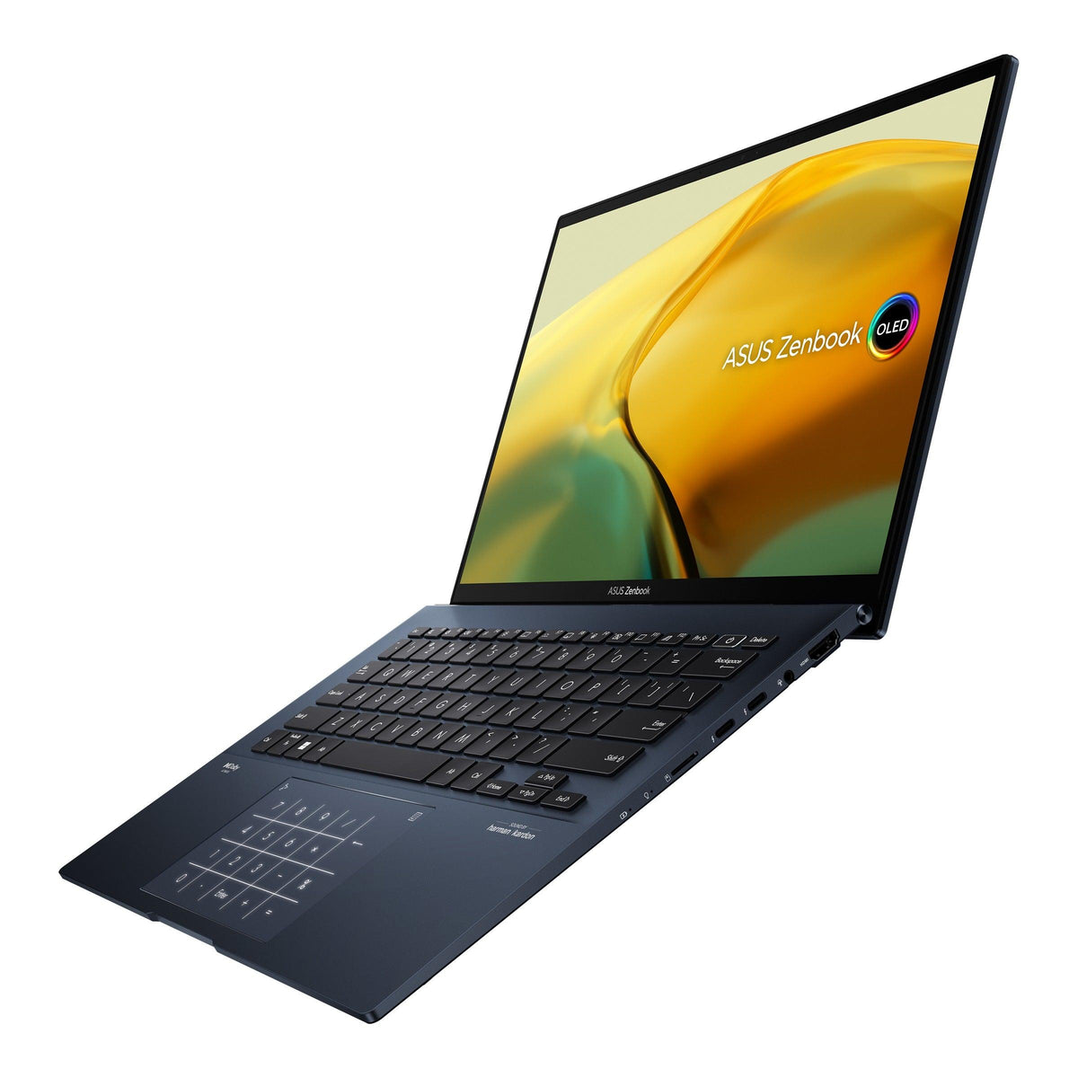 ASUS Zenbook 14 Oled UX3402ZA-KM062WS Laptop (Ponder Blue) | 14" 2.8K Oled |  i5-1240P | 16GB LPDDR5 | 512 GB SSD | Iris Xᵉ Graphics | Windows 11 Home | MS Office Home & Student 2021 | ASUS BP1504 Casual Backpack